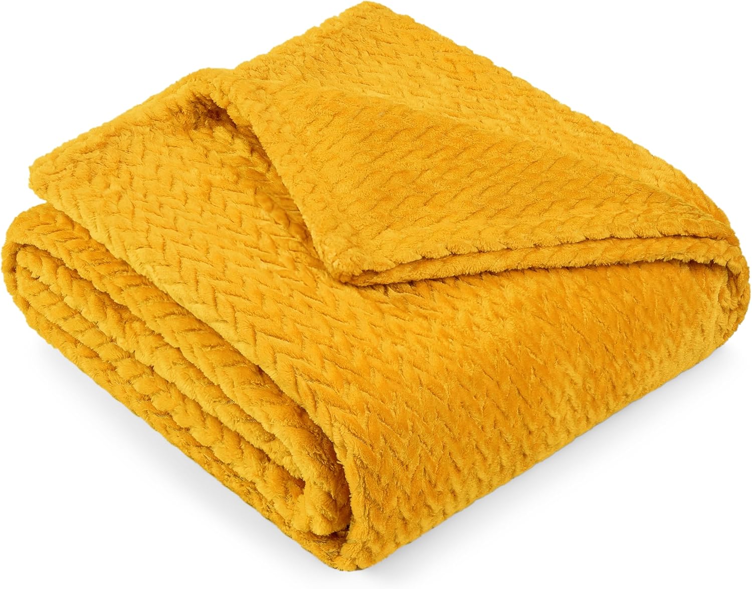 Beige Throw Pillow — 60" — Mustard Yellow