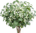 Green Artificial Plant — 24" — Eucalyptus With Baby's Breath