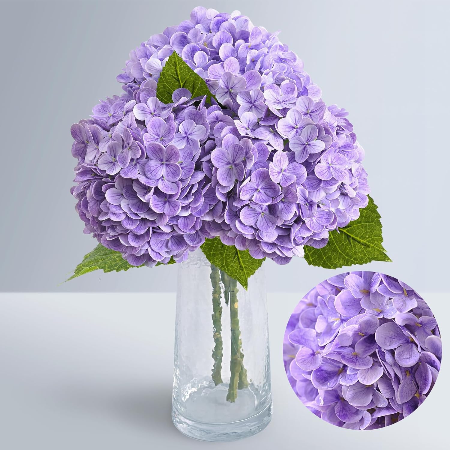 Beige Artificial Flowers — 21" — Purple