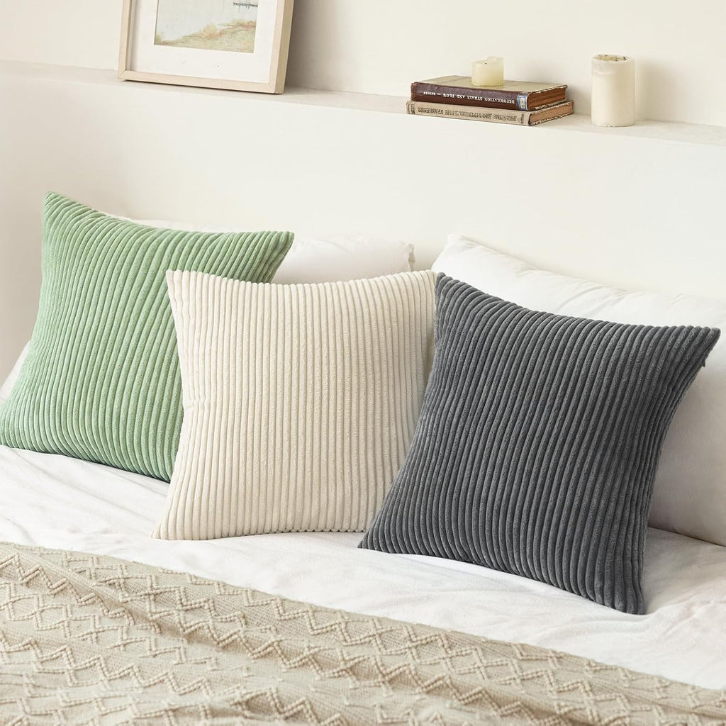 Boho Beige Throw Pillow Cover — 18" - View 7