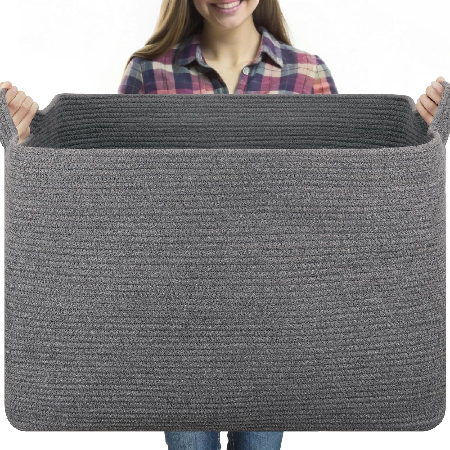 Boho Black Throw Pillow — 24" — Grey