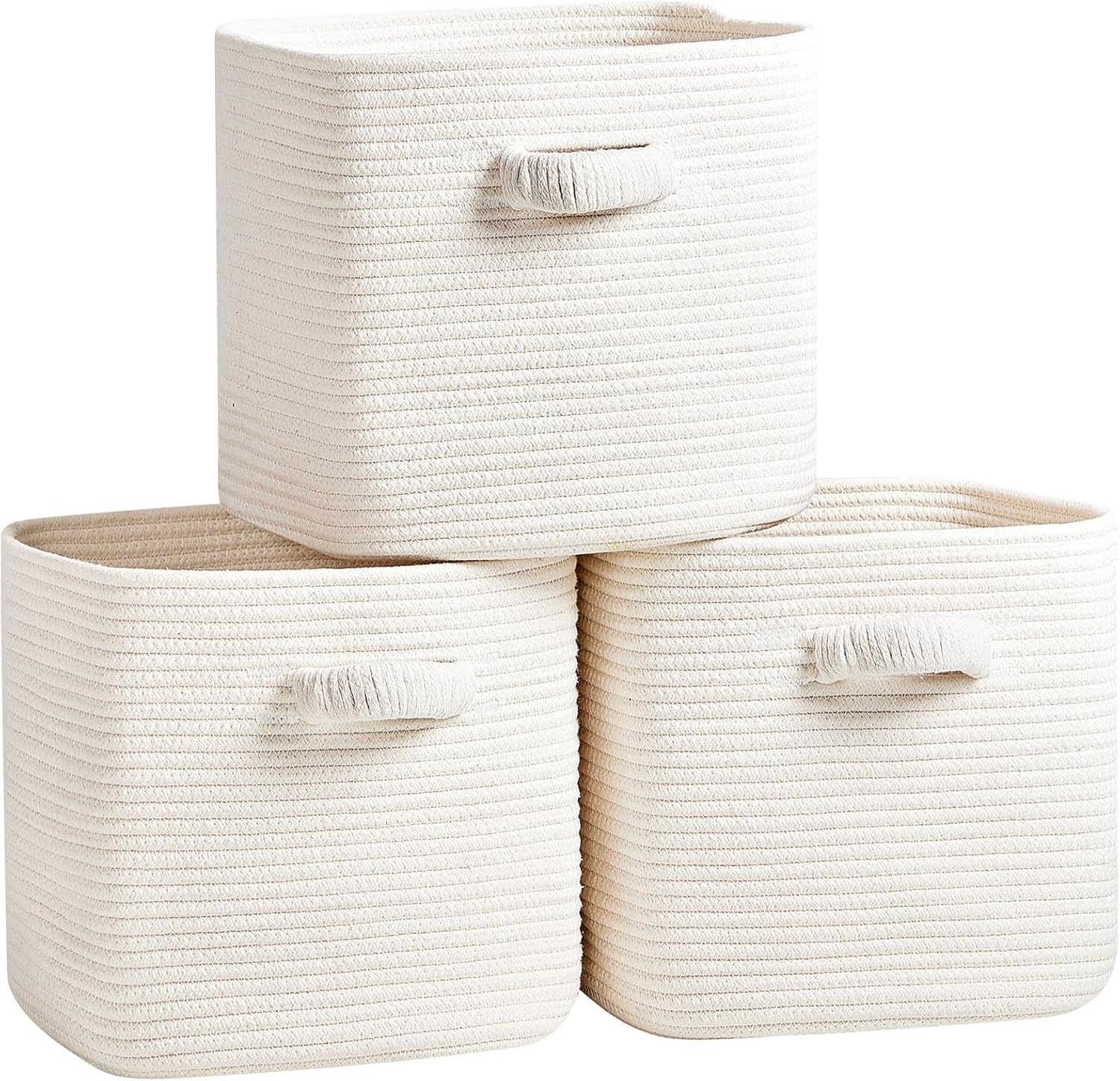Boho Beige Vase — 11" — White