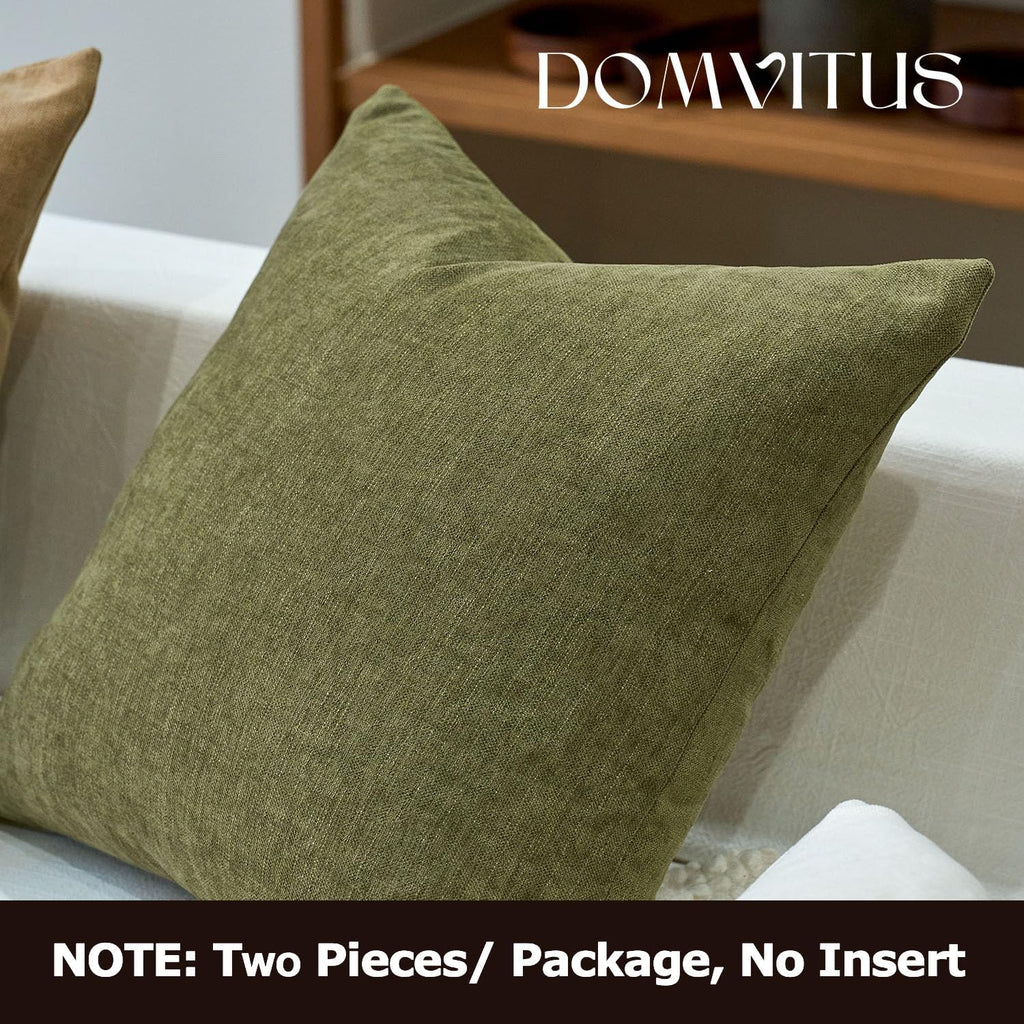 Linen Boho Beige Throw Pillow Cover — 20" - View 5
