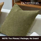 Linen Boho Beige Throw Pillow Cover — 20" - View 5
