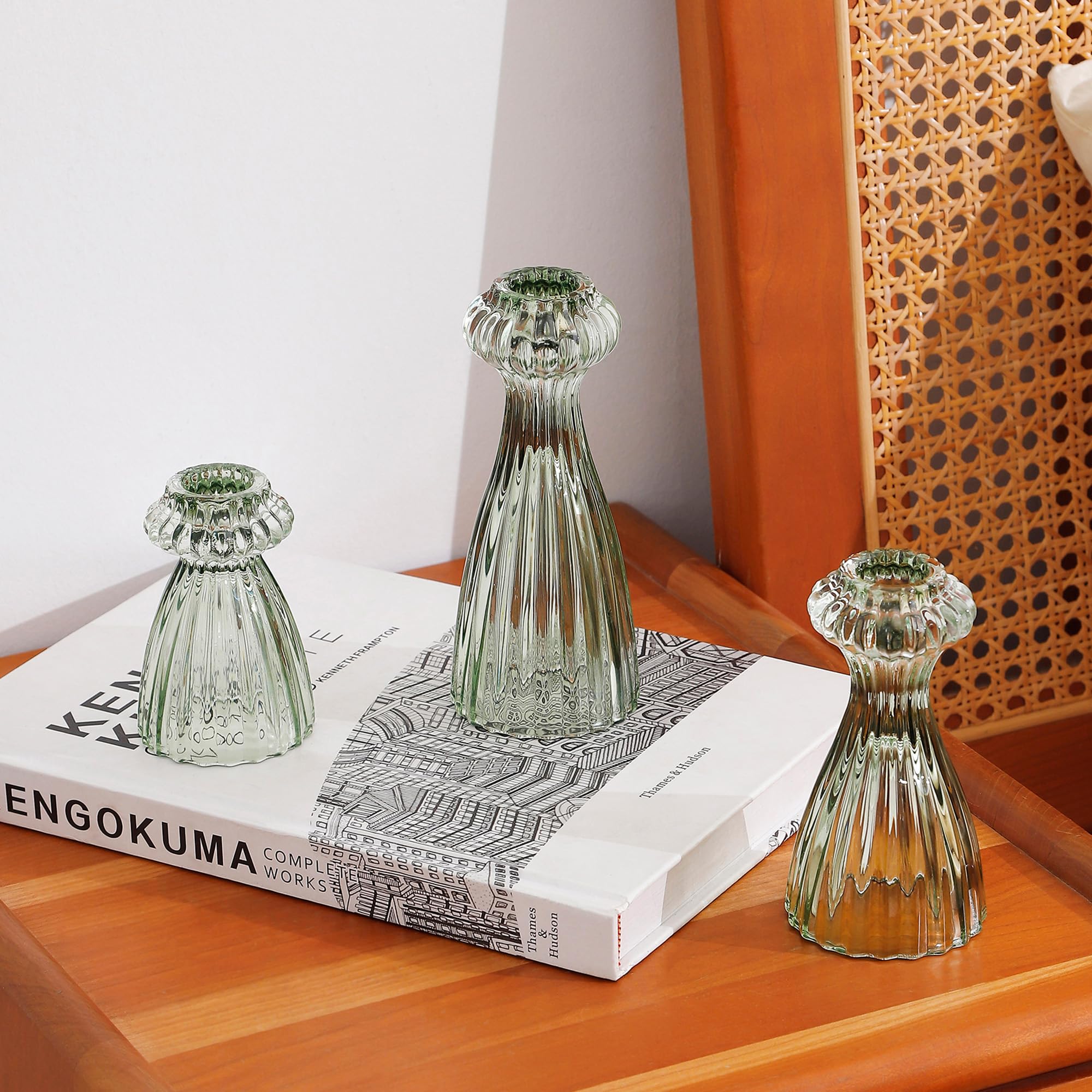 Blue Candle — Set of 3
