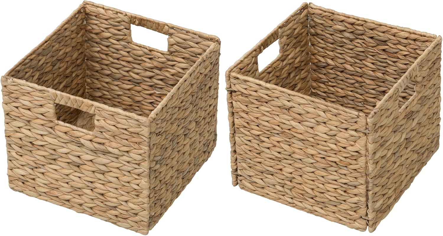 Boho Metal Storage Basket — 12" — 11"x11"x10"
