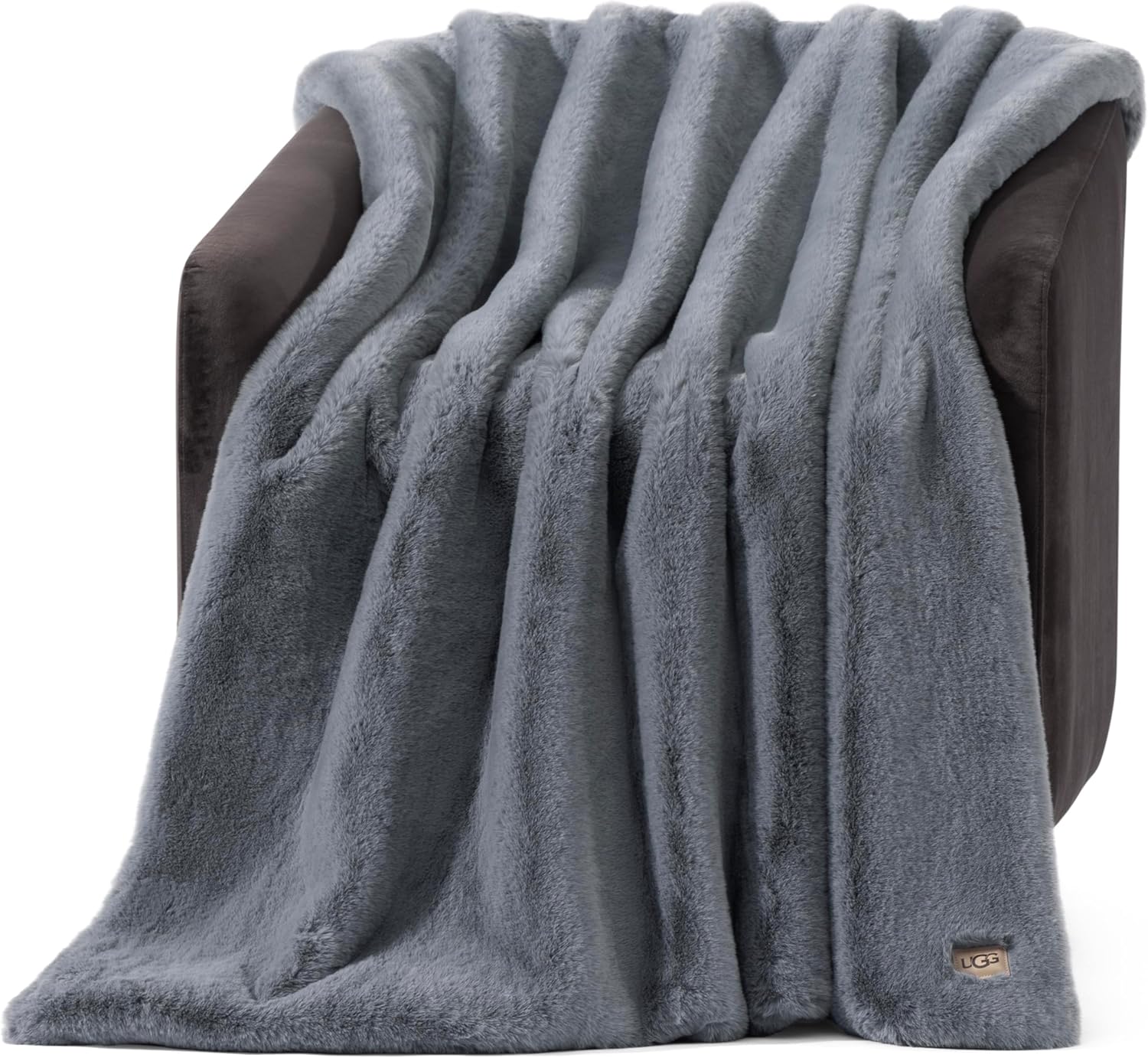 Luxe Blue Throw Pillow — Blue Grey