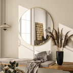 Luxe Black Round Mirror — 24" - View 9
