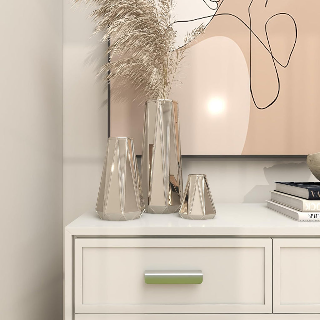 Modern Gold Flower Vase — 13" - View 5