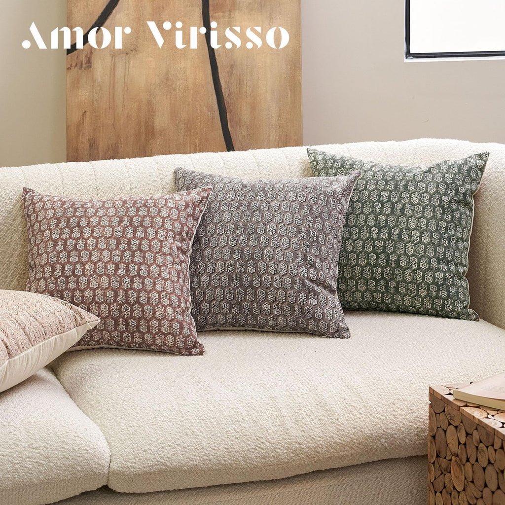 Farmhouse Beige Throw Pillow Cover — 18" - View 7