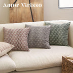 Farmhouse Beige Throw Pillow Cover — 18" - View 7