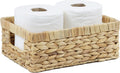 Boho Rattan Woven Basket — Water Hyacinth