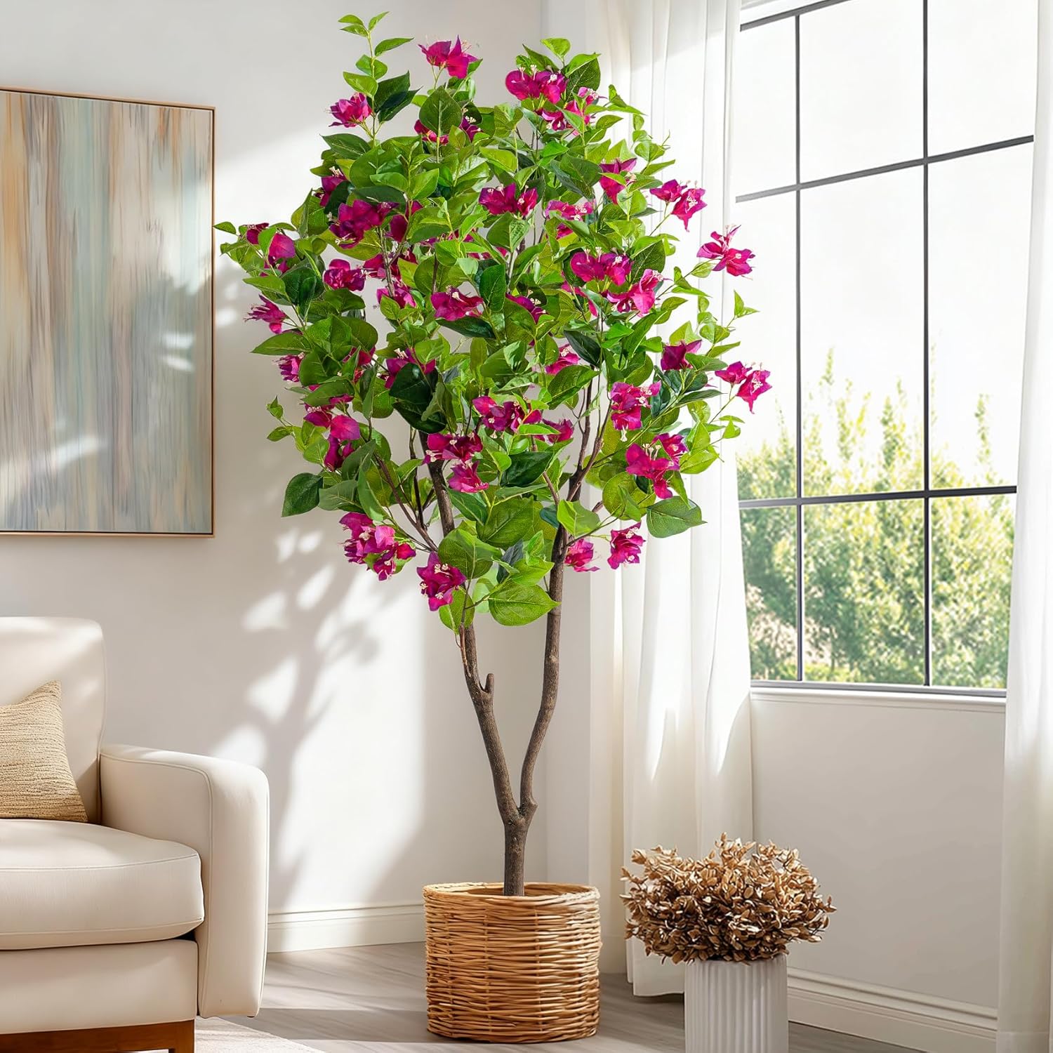 Pink Artificial Plant — Rose