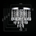 Luxe Glass Chandelier — 3-Light - View 5