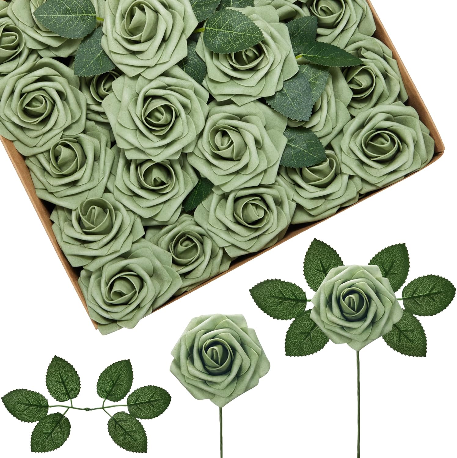 Beige Artificial Flowers — Elf Green