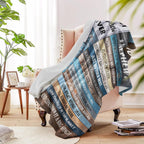 Blue Throw Pillow — 60" - View 4