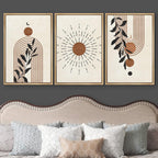 Framed Boho Fabric Wall Art — 16" - View 3