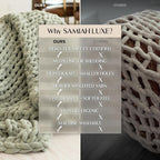 Knit Luxe Beige Throw Pillow — 50x70 - View 7