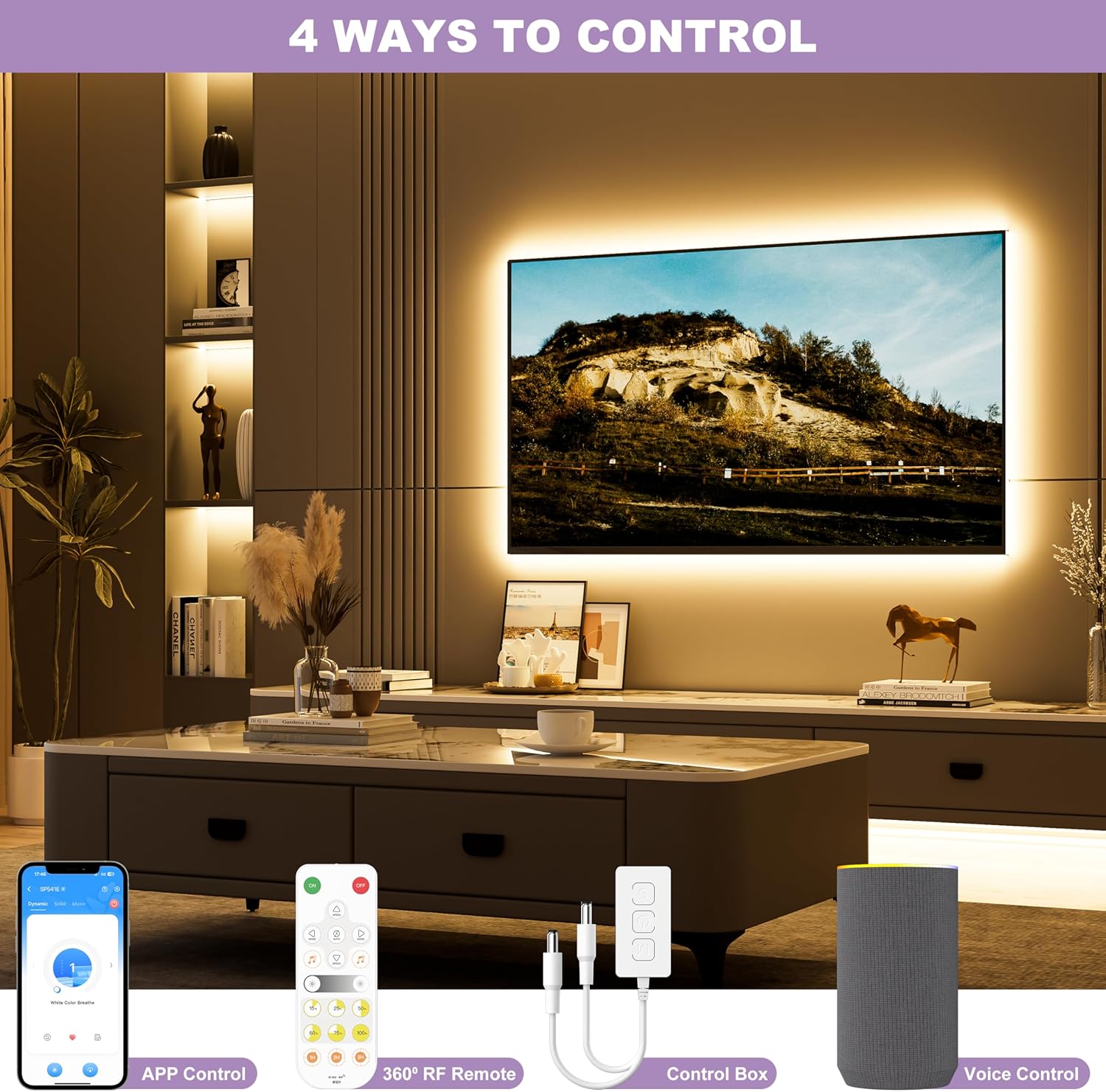 Dimmable Metal LED Strip Lights - View 3
