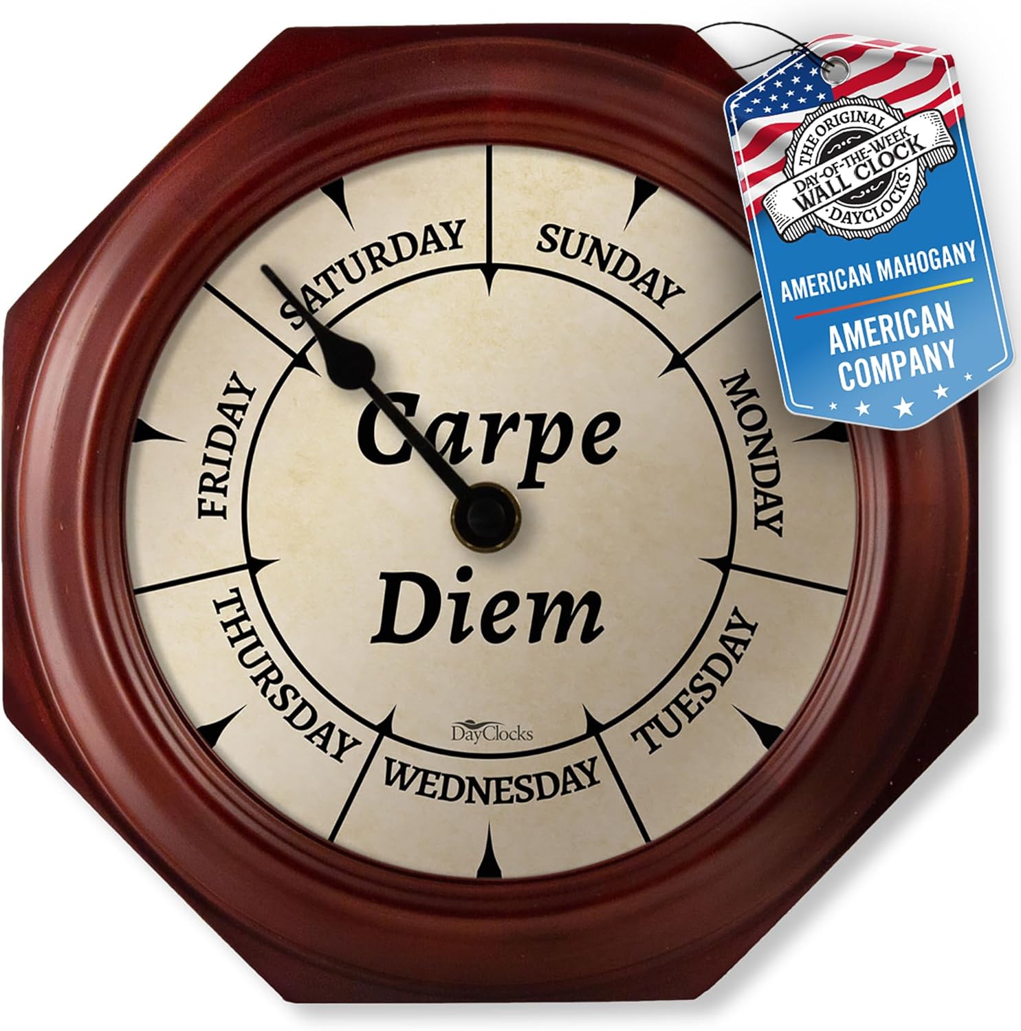 Brown Wall Clock — 10" — 10"