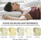 Knit Beige Throw Pillow — 51" - View 9