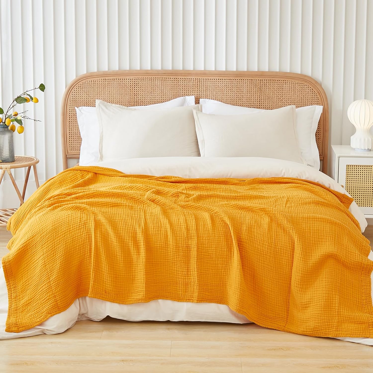 Beige Throw Pillow — 50" — Queen (90" x 90")