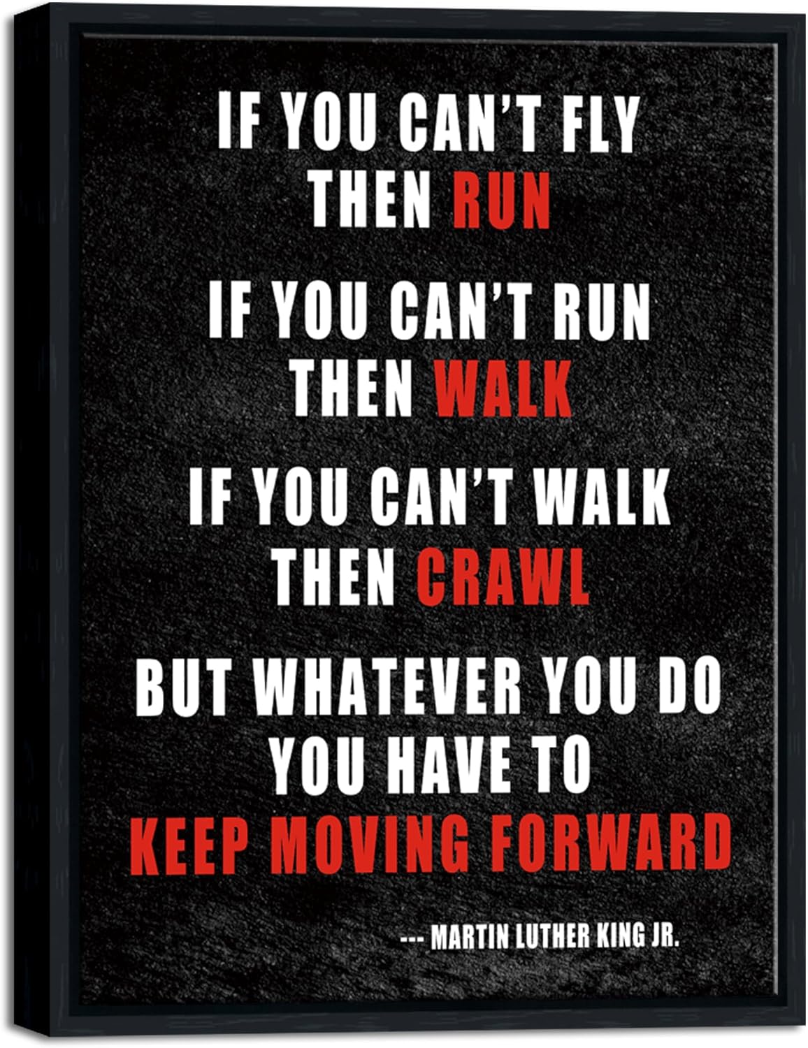 Fabric Wall Art — 16" — Keep Moving