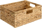 Boho Beige Woven Basket — 13" — 15"L x 11"W x 6¾"H