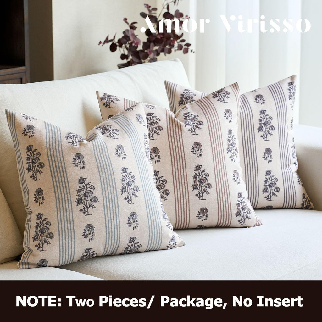 Farmhouse Beige Throw Pillow Cover — 18" - View 6