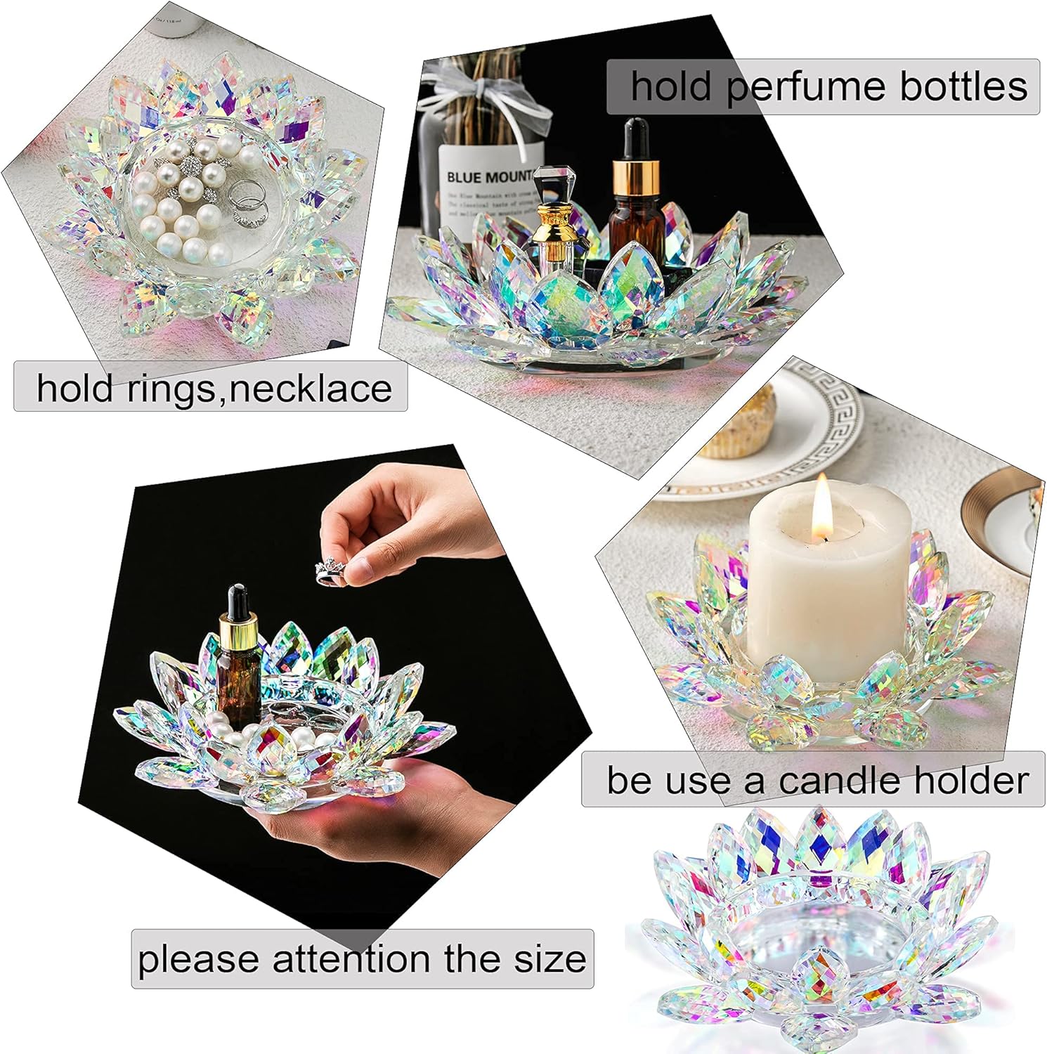 Luxe Glass Pillar Candle — 7" - View 6
