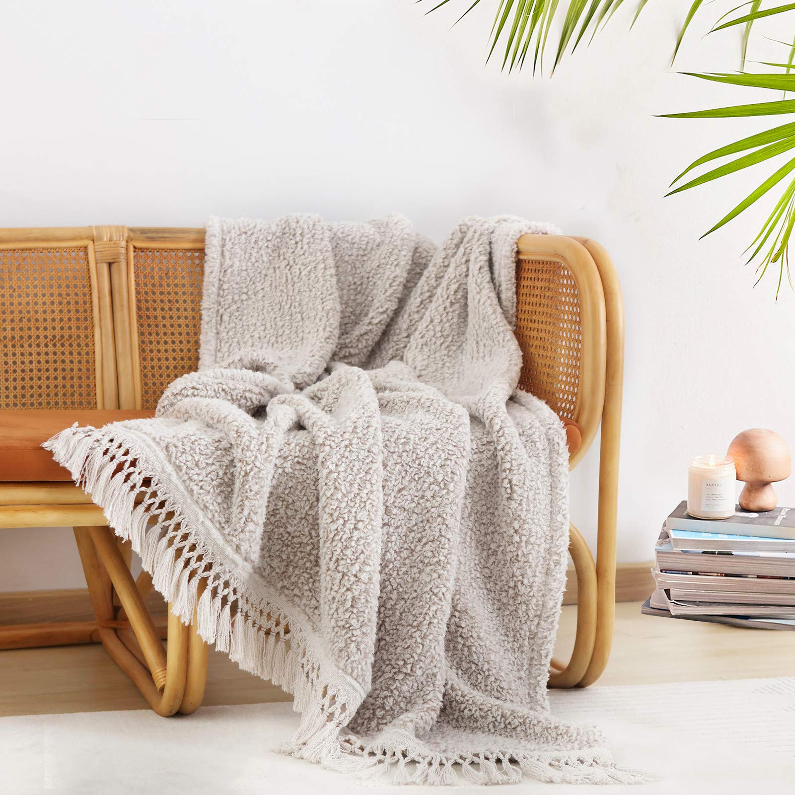 Boho Beige Throw Pillow — 50"