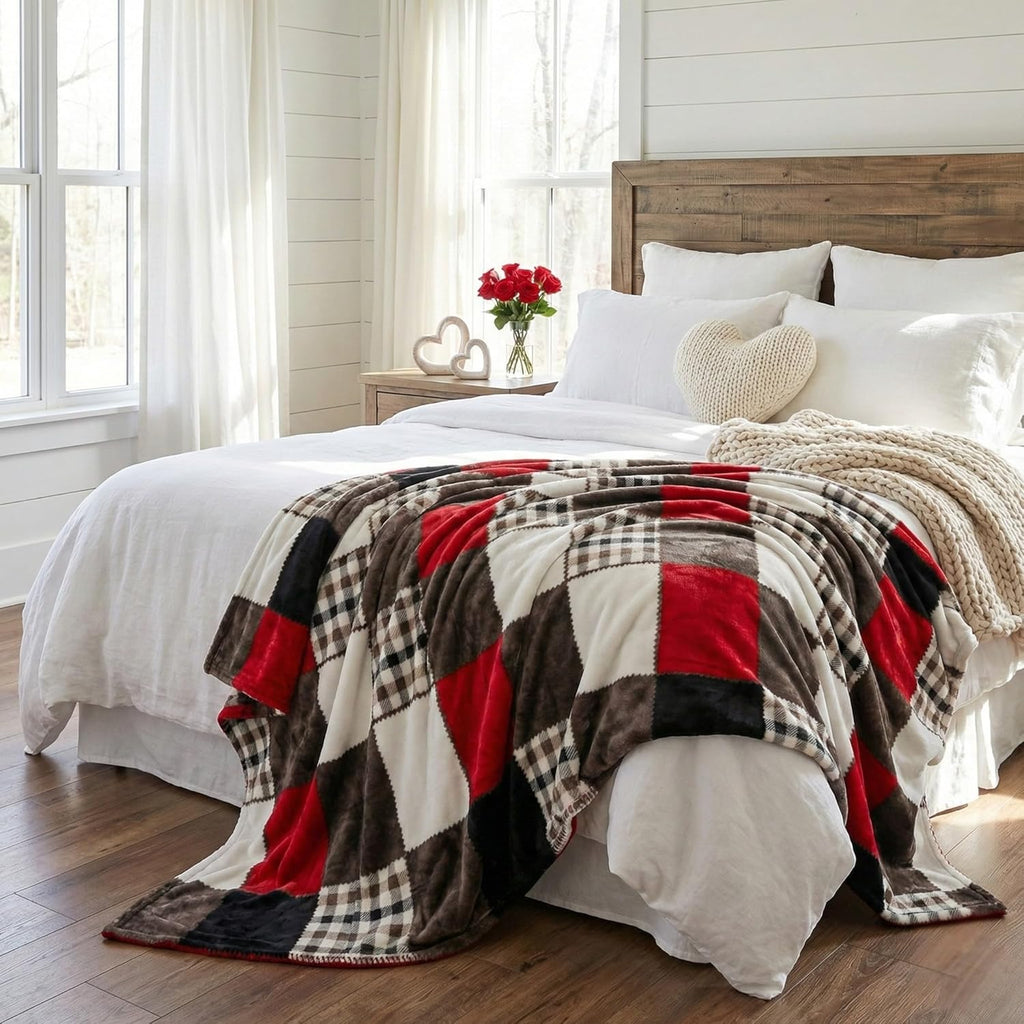 Farmhouse Black Throw Pillow — 50x60 - View 3