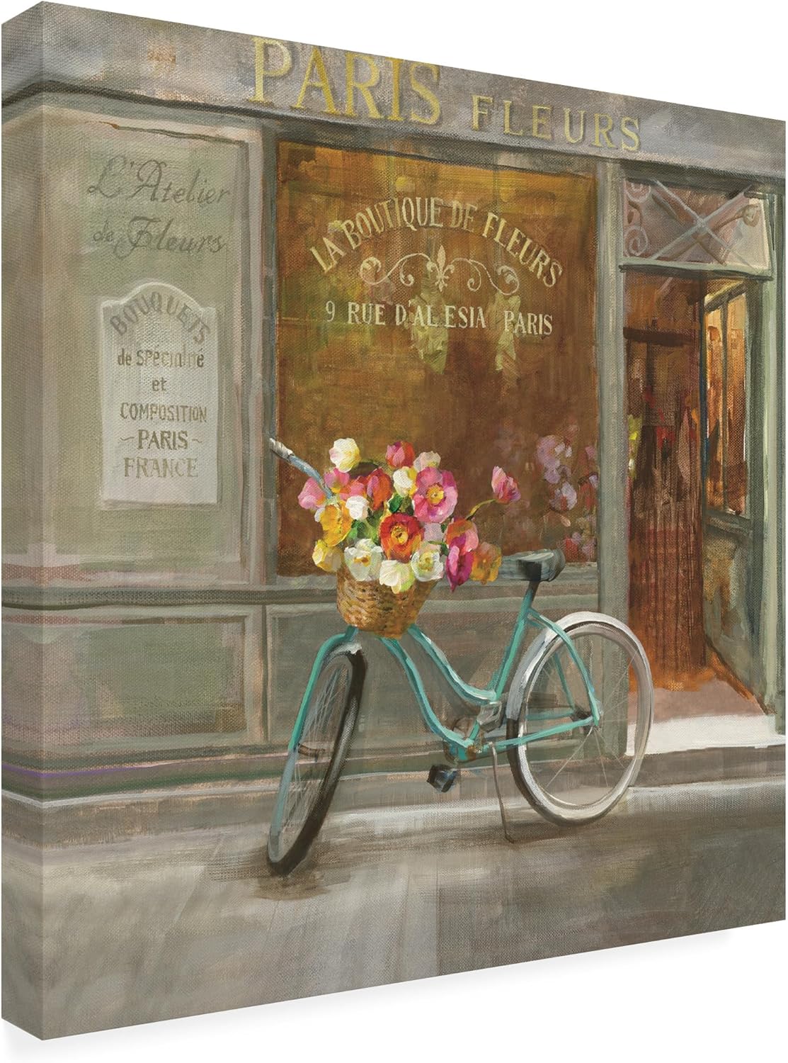 Wrapped Canvas Fabric Canvas Wall Art — 2" — 24"L x 24"W