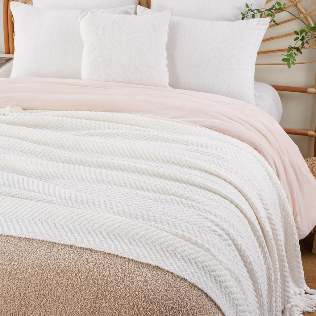 Beige Throw Pillow — 50" - View 6
