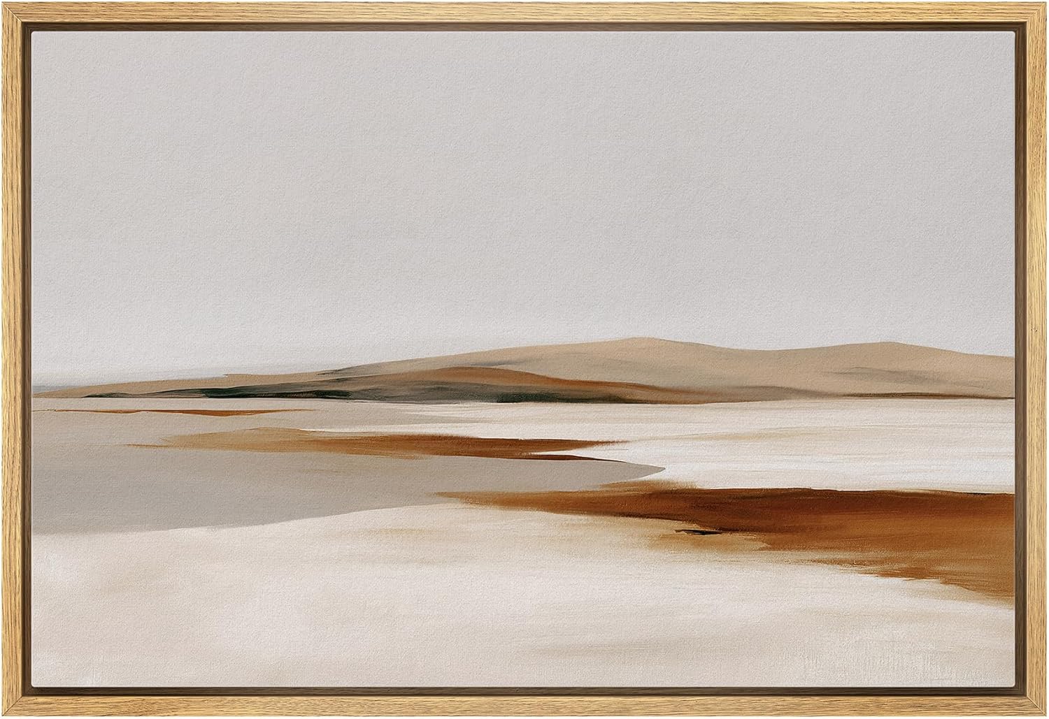 Framed Farmhouse Beige Wall Art — 16" — 24"L x 16"W