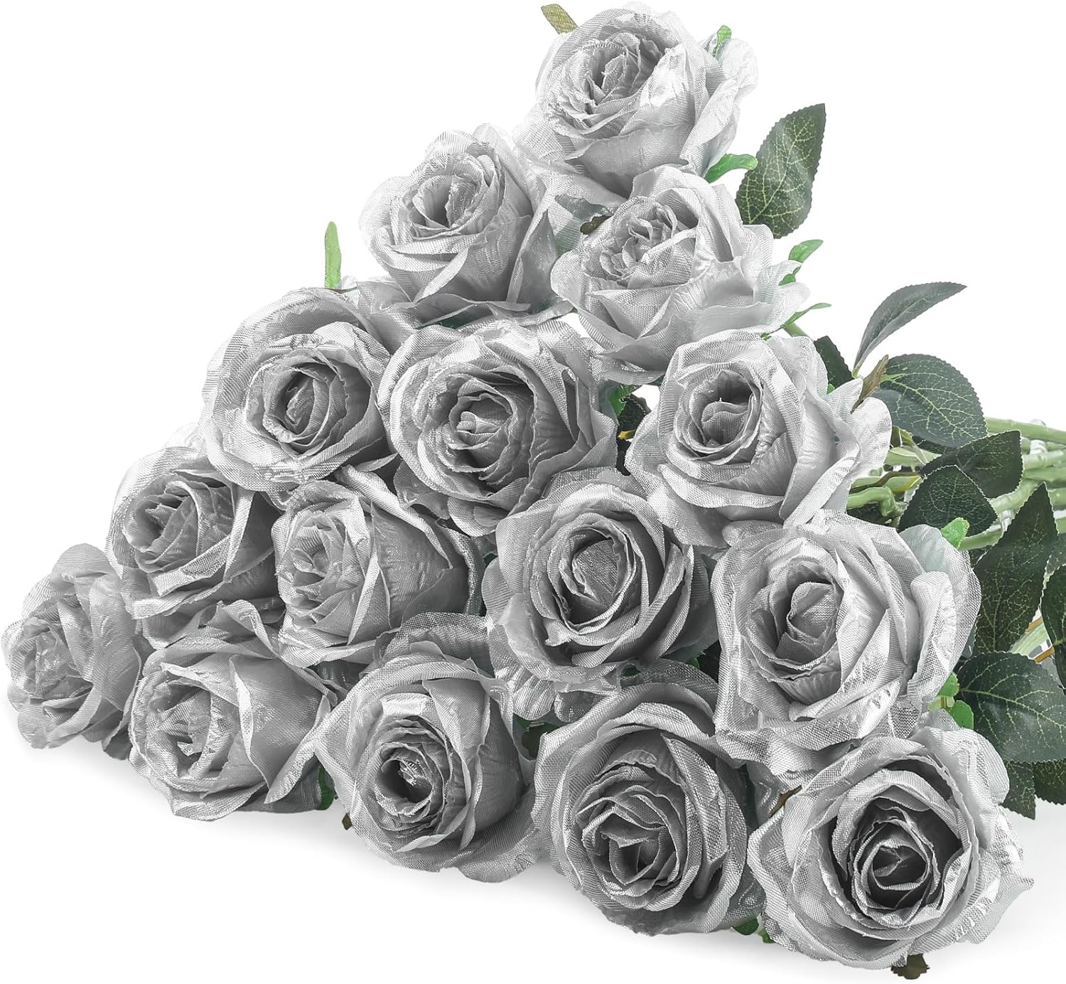 Black Artificial Plant — Silver