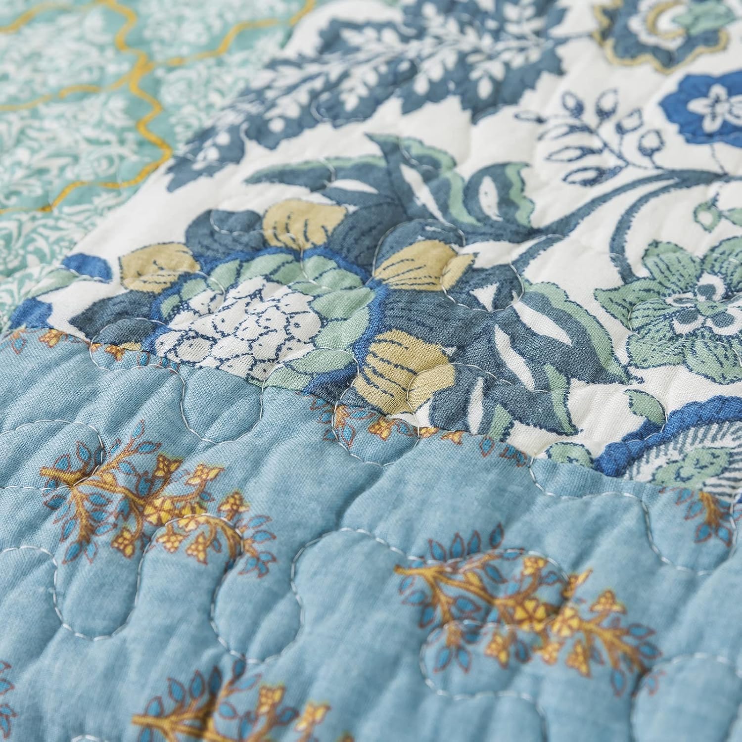 Boho Blue Throw Pillow — 78" - View 5