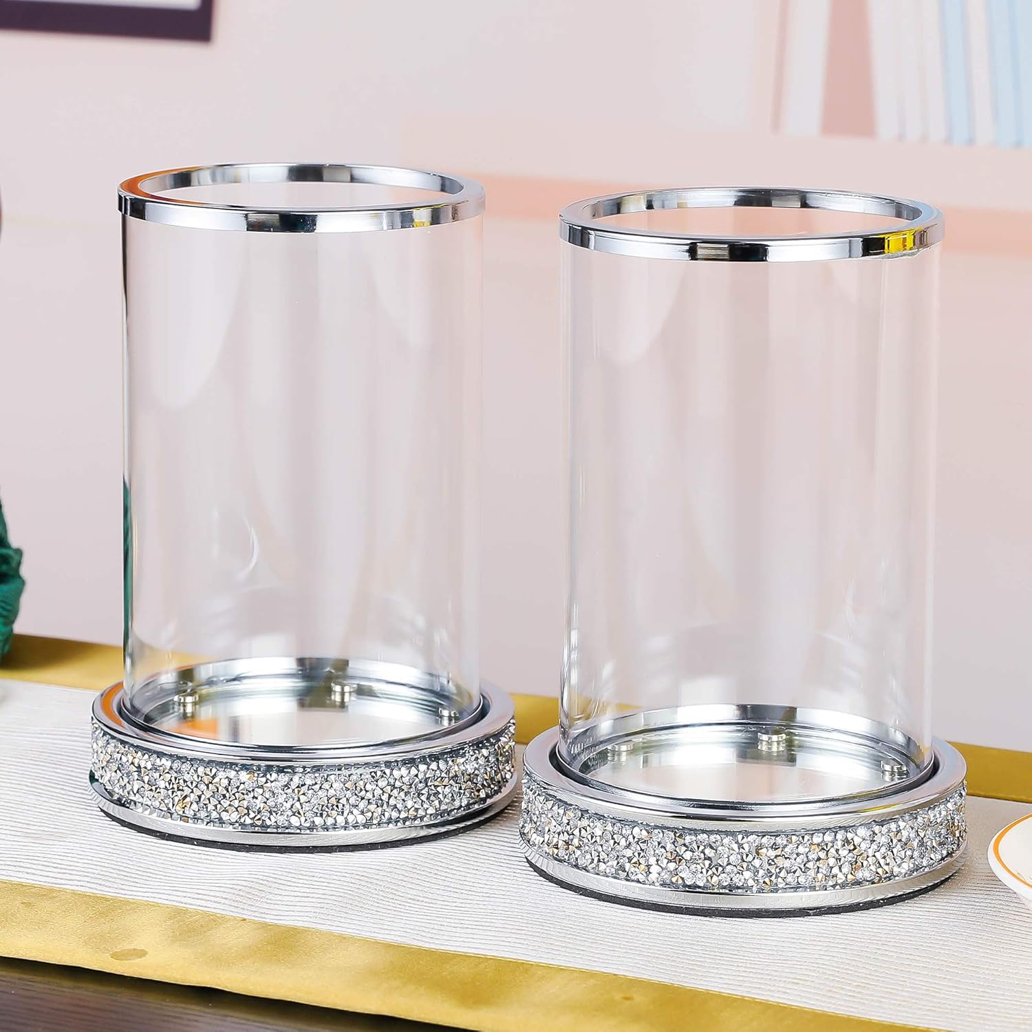 Beige Pillar Candle — Set of 2 - View 2