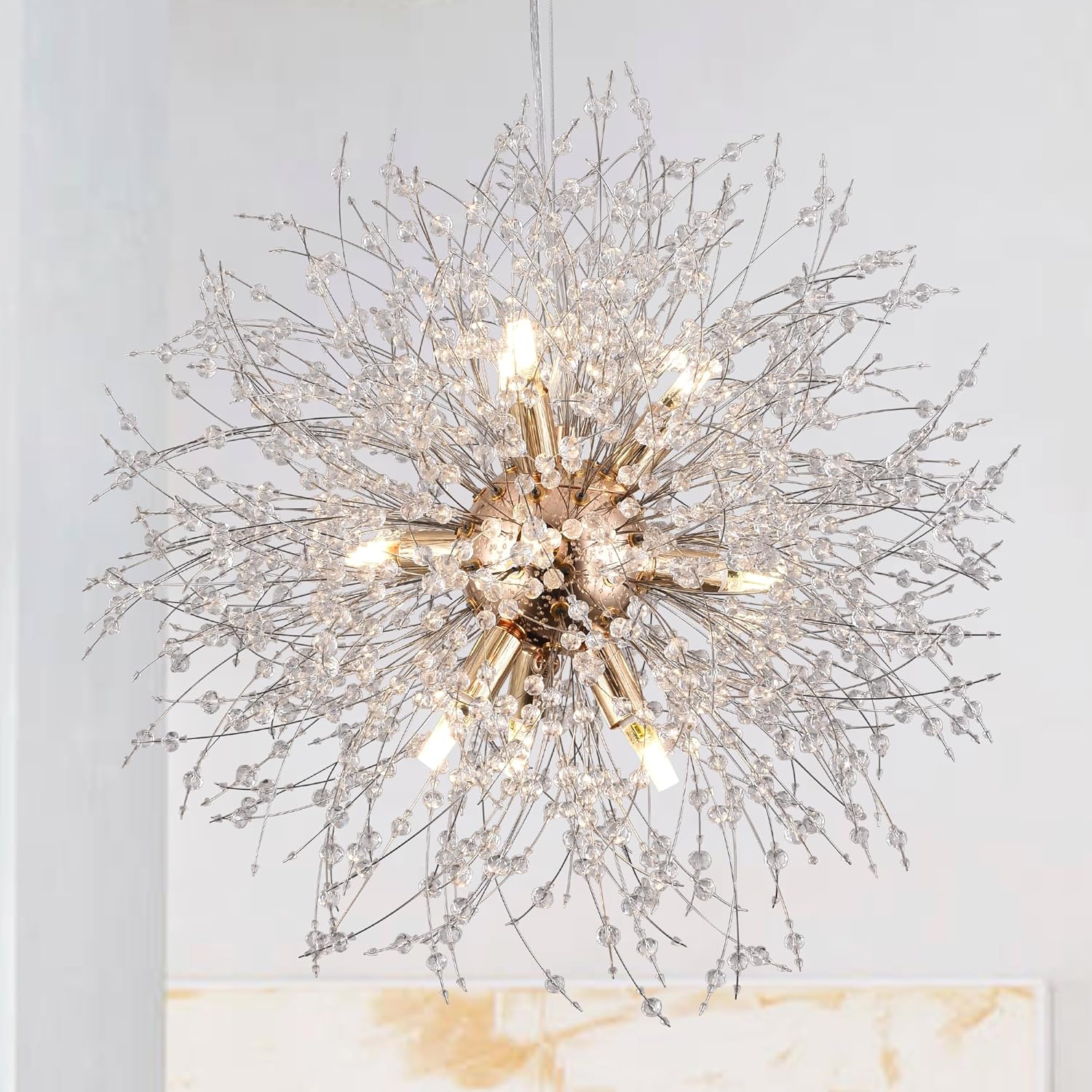 Luxe Gold Chandelier — 24-Light — D19.68” 9-Light