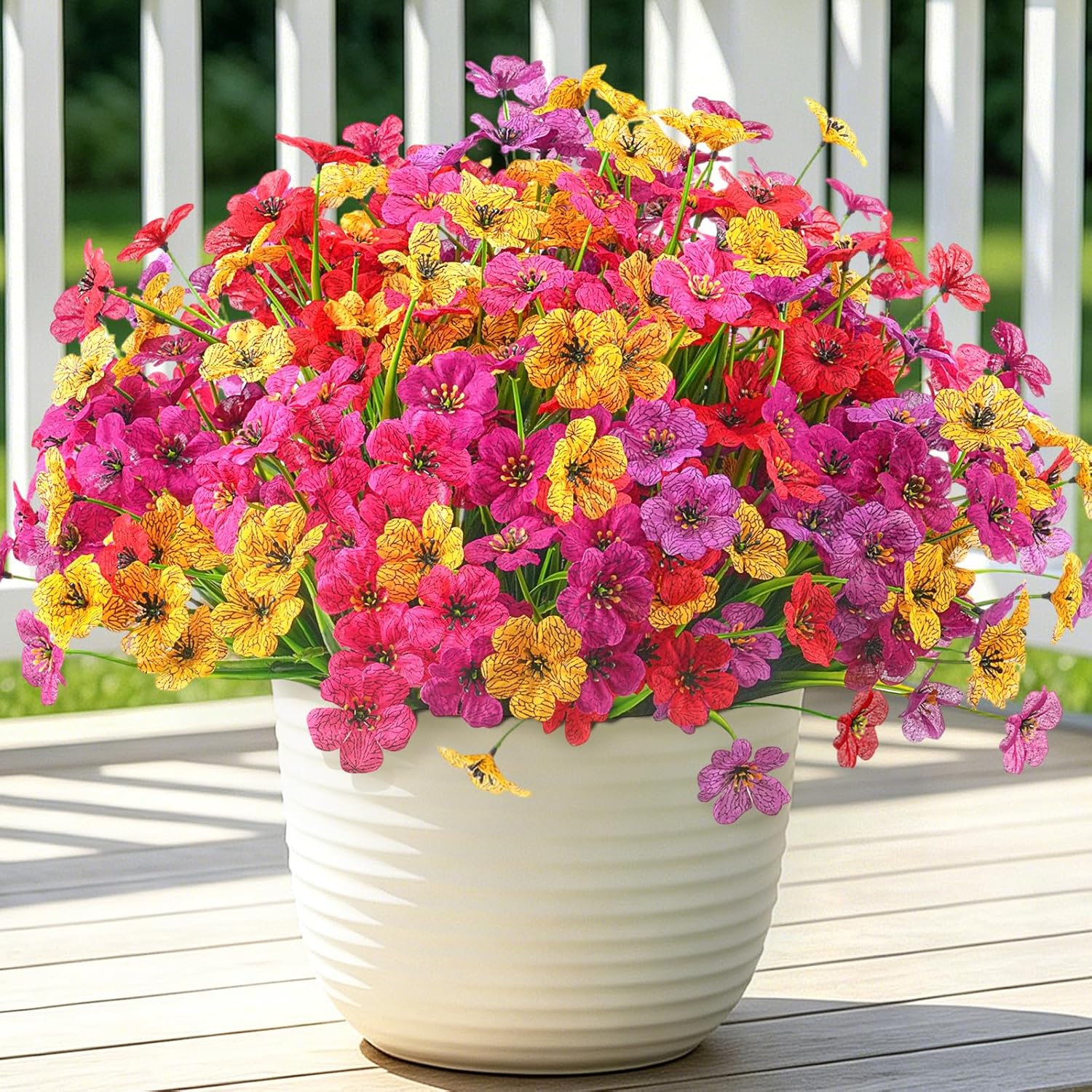 Pink Artificial Plant — Mix（red, Purple, Yellow, Rose Red, Fuchsia)