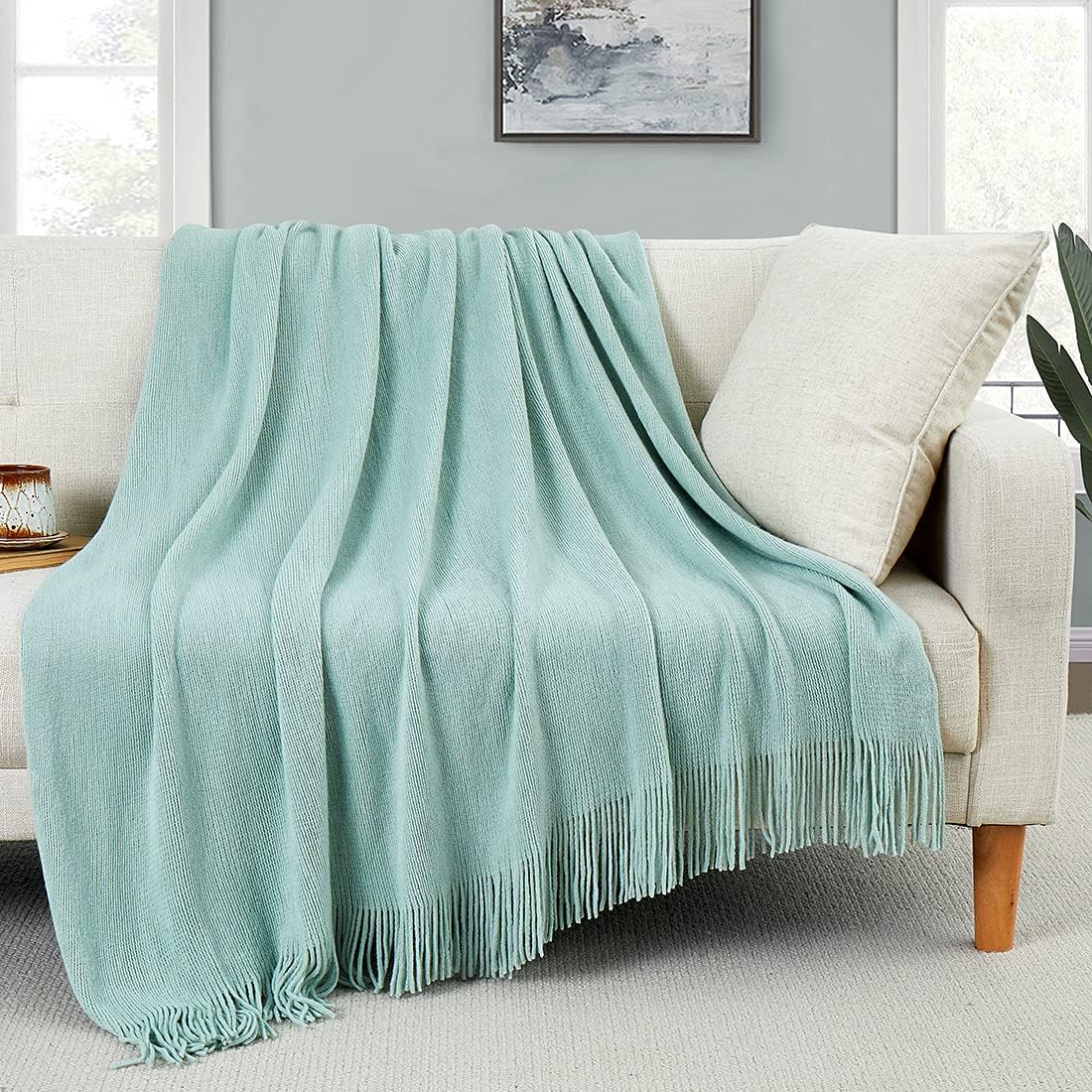 Boho Beige Throw Pillow — 50" — 50" x 60"