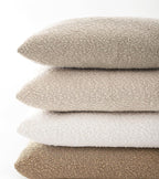 Boucle Beige Throw Pillow Cover — 22" - View 6