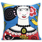 Blue Throw Pillow Cover — 18"