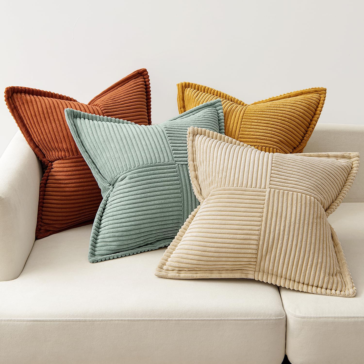 Boho Green Throw Pillow Cover — 20" - View 5