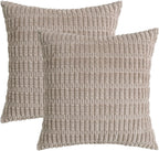 Boho Beige Throw Pillow Cover — 18" - View 7