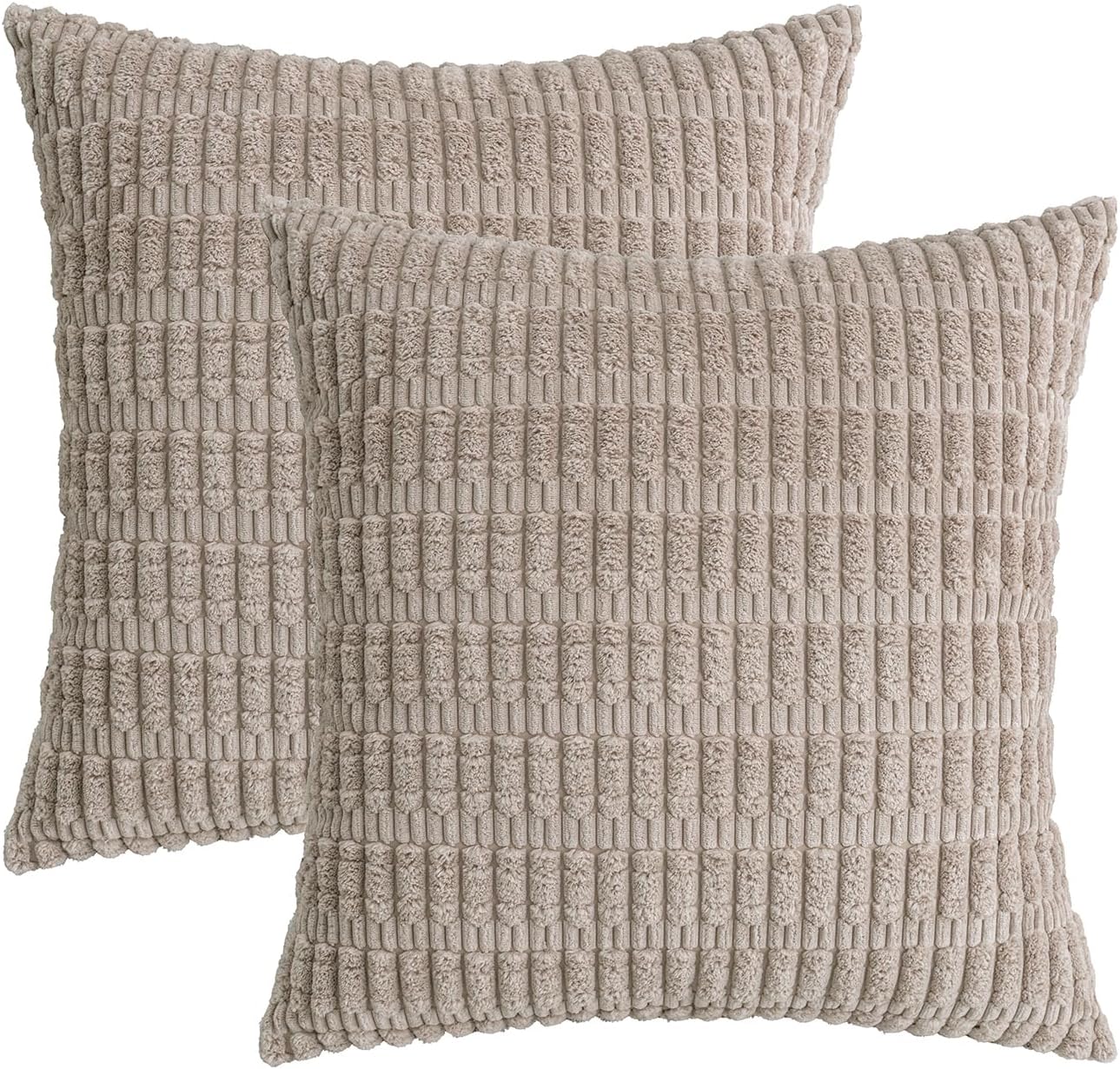 Boho Beige Throw Pillow Cover — 18" - View 7