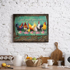 Framed Farmhouse Fabric Wall Decor — 12" - View 2