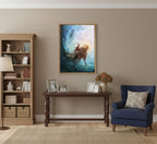 Framed Grey Canvas Wall Art — 16" - View 5
