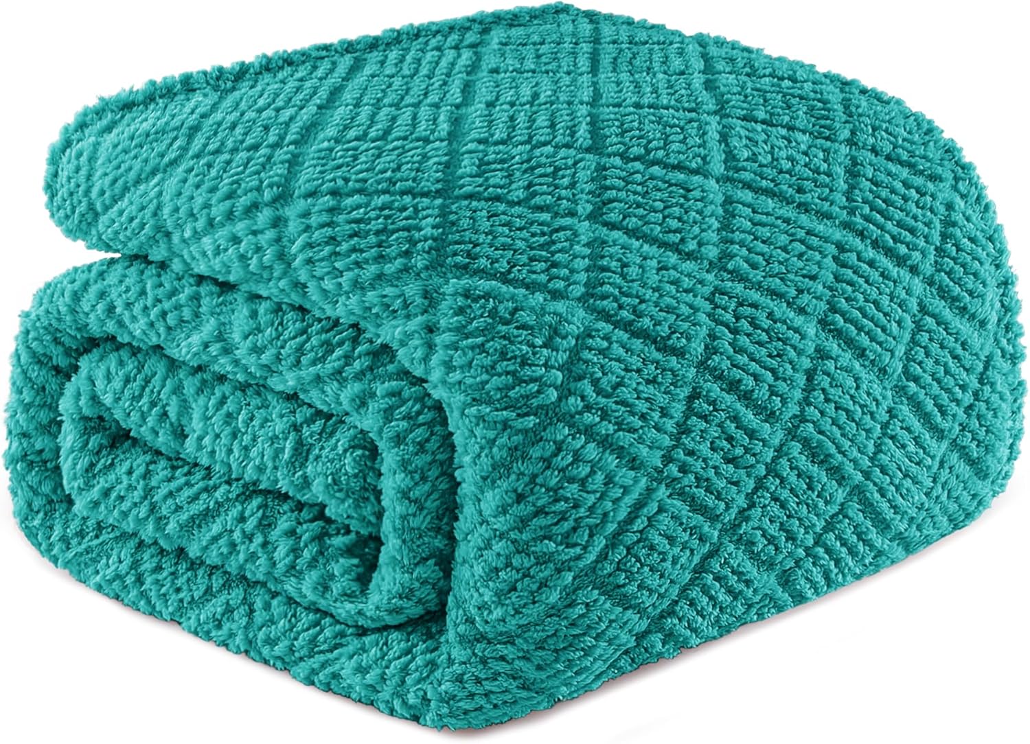 Black Throw Pillow — 60" — Teal