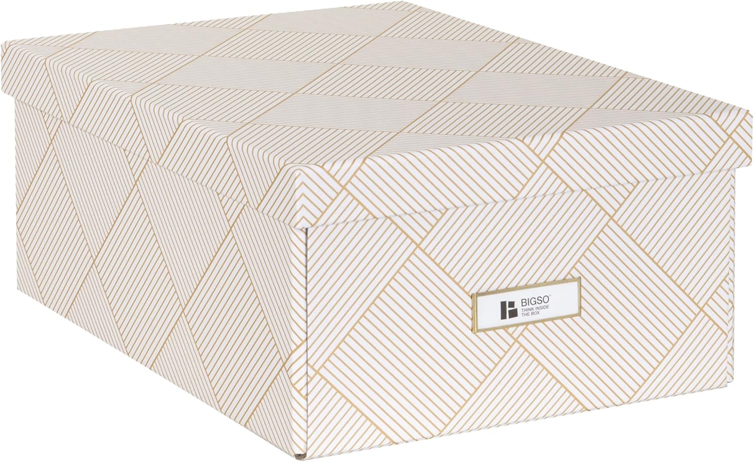 Blue Storage Basket — Squared Gold